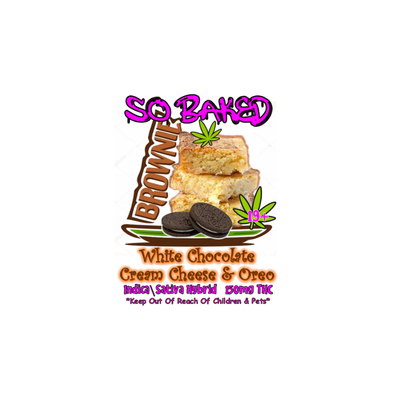 BROWNIE - WHITE CHOCOLATE CREAM CHEESE & OREOS - Image 3